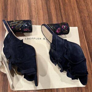 Loeffler Randall Kaya Sequins Suede Sandals